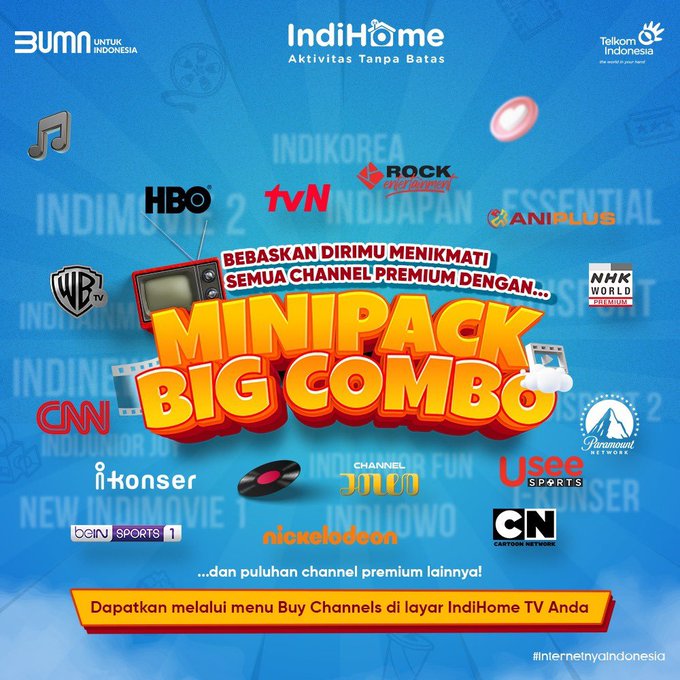 Paket Big Combo di IndiHome Minipack